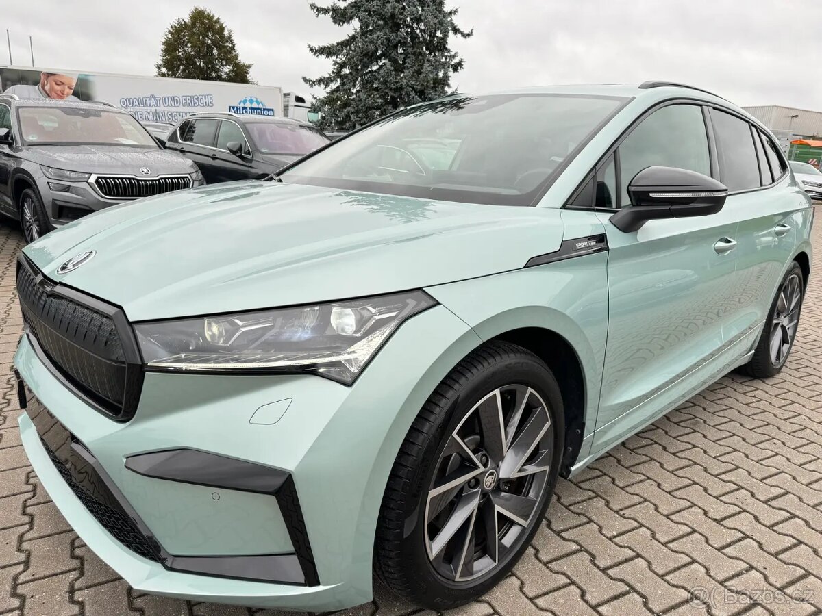 Škoda Enyaq 80 sportline 150kw,tažné,360°kamery,TČ,head,pano