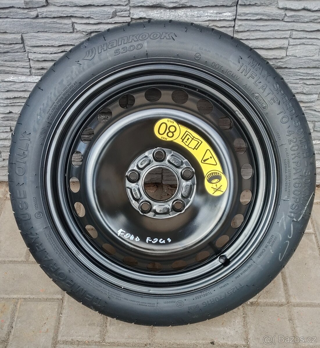 DOJEZDOVÉ KOLO, REZERVA FORD 125/70 R16