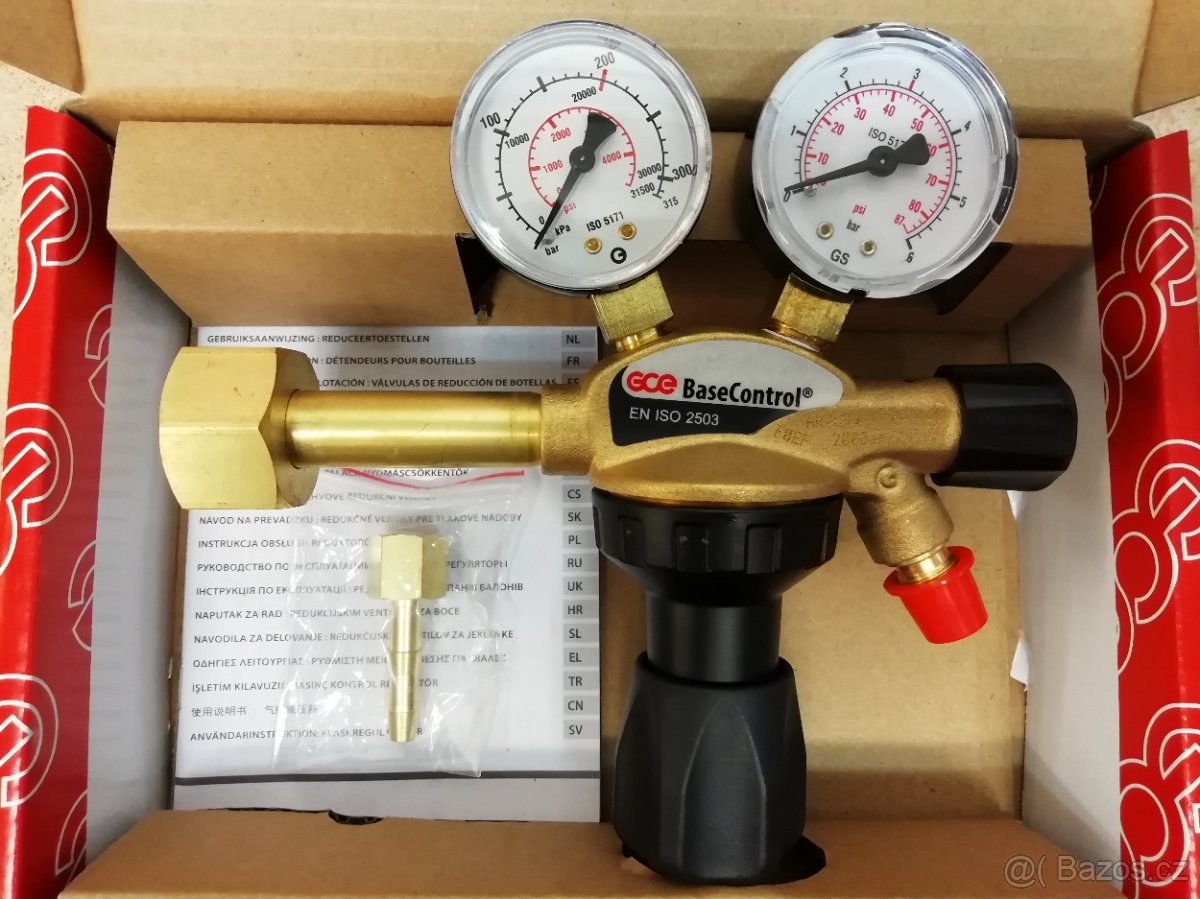 Nový Redukční ventil GCE na PIVO Biogon nebo CO2 + Záruka