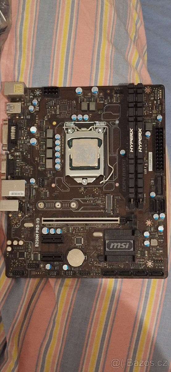 MSI B250M, Intel I5 7500, 2x8 RAM set
