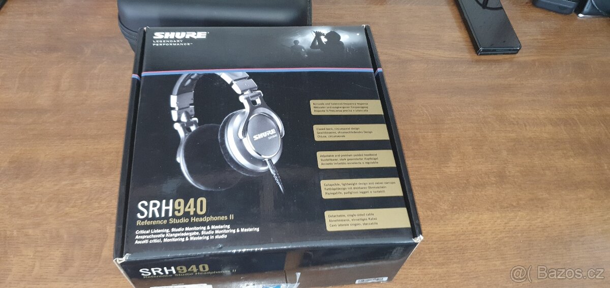 Prodám dynamický Americký sluchátka Shure 9400, super stav,