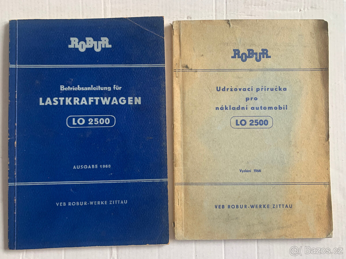 Robur LO 2500 návod k obsluze, udržovací příručka