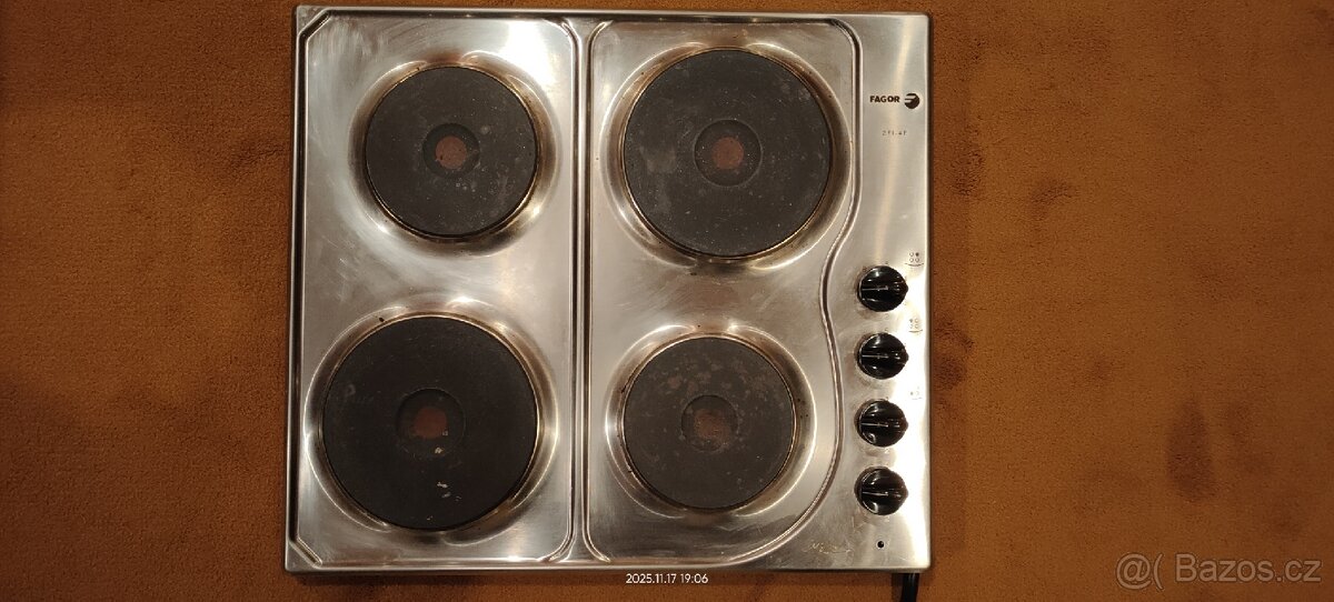 El. varná deska z nerezové oceli zn. Fagor