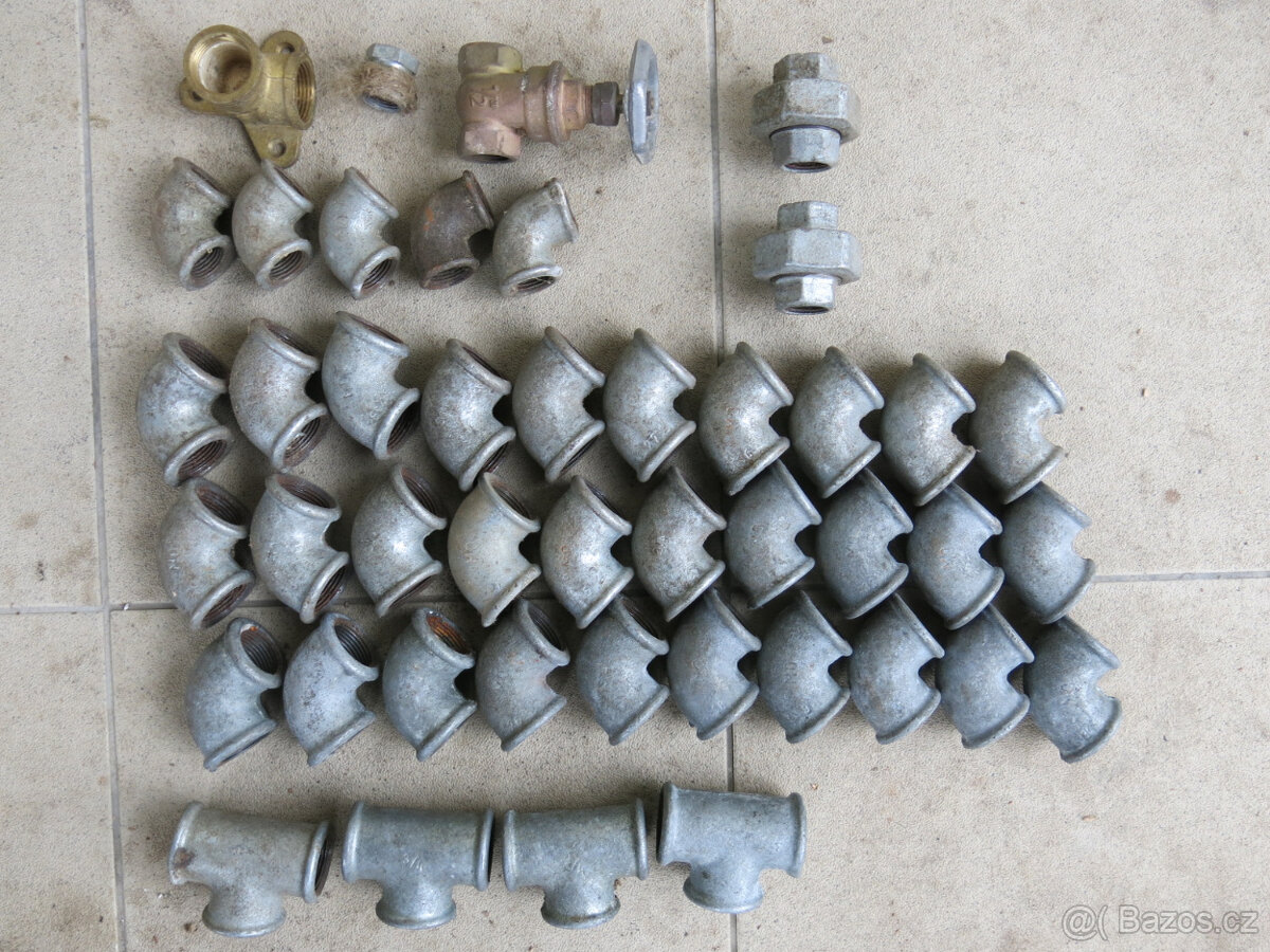 Pozinkované instalatérské fitinky