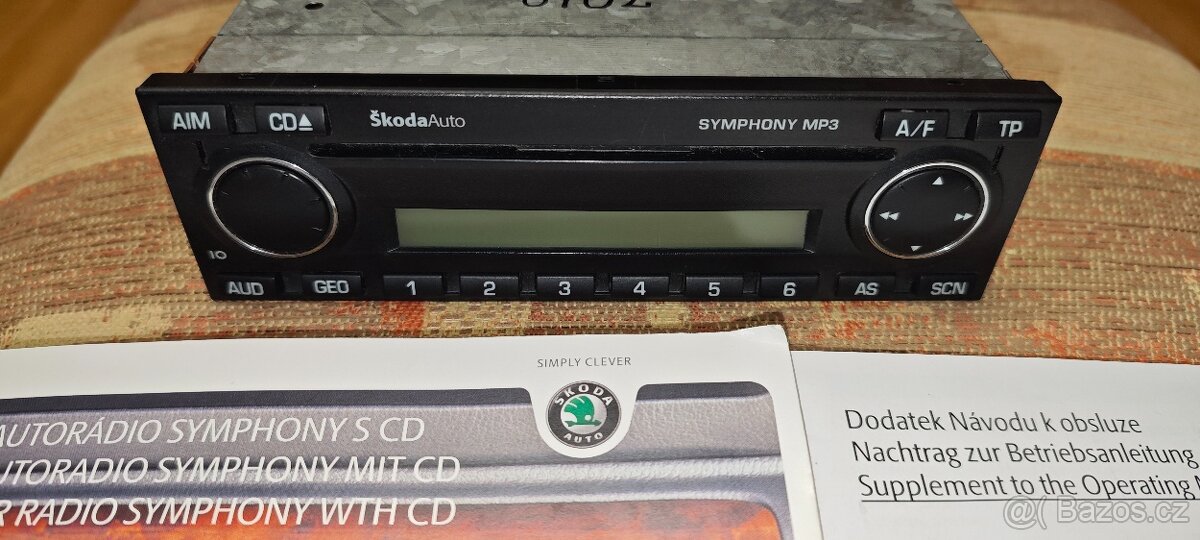Originální autorádio Skoda Symphony CD MP3