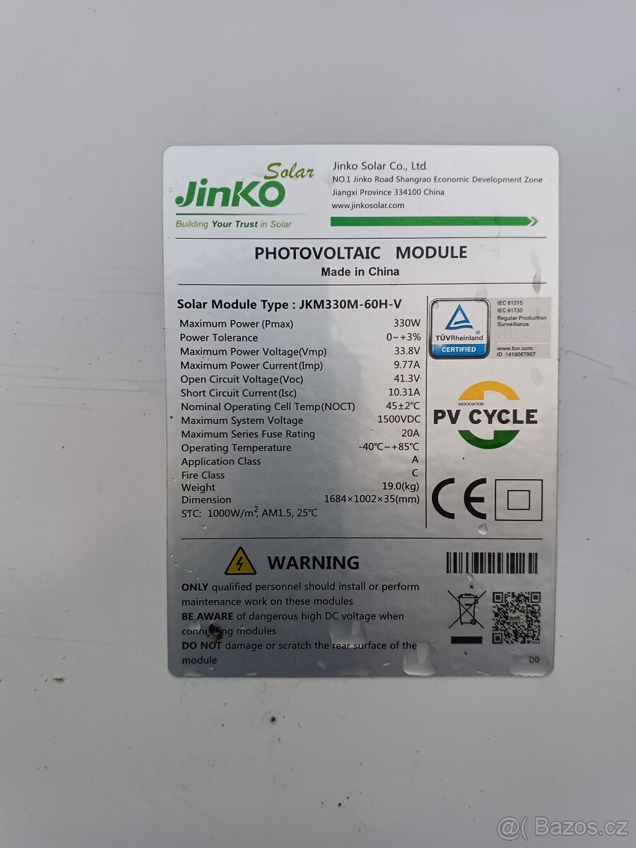 Solární panel 330Wp...