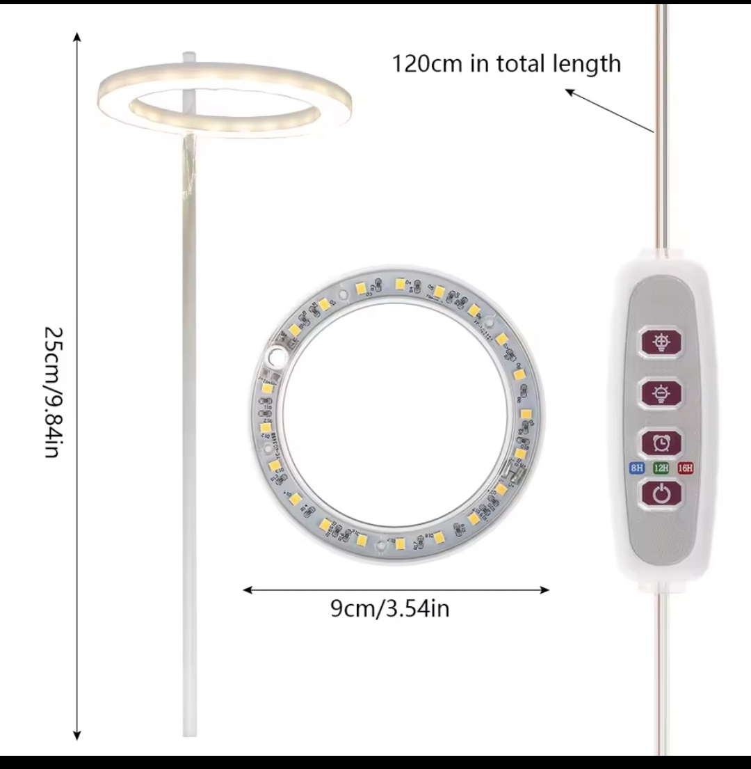 20 LED diod, svítidlo pro pěstování rostlin