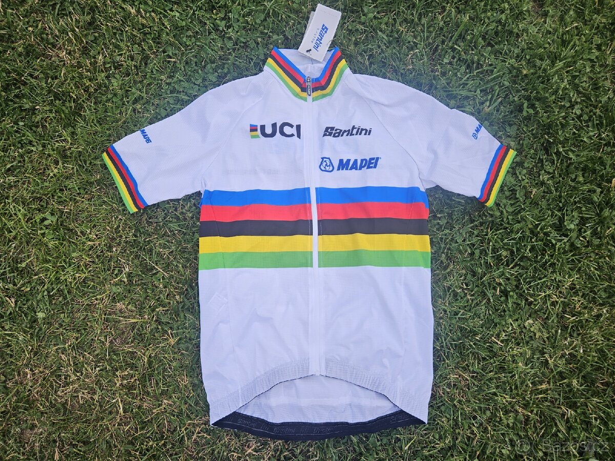 cyklistický dres UCI Santini Mapei
