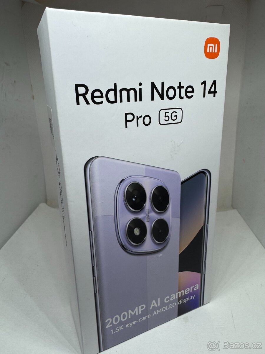 Xiaomi Redmi Note 14 PRO 5G 8/256GB Black, faktura, záruka