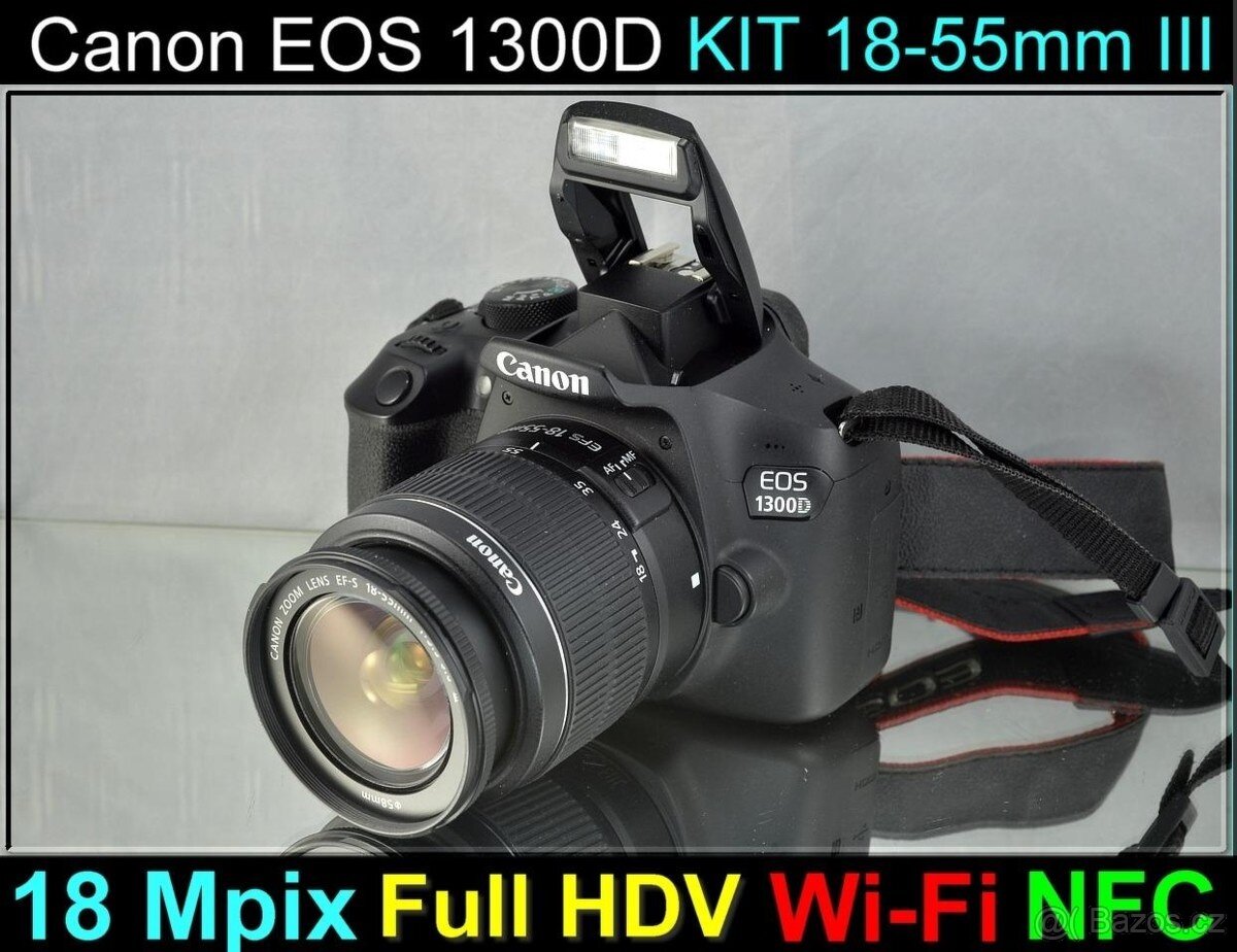 Canon EOS 1300D+EFS 18-55mm Wi-Fi 9500 Exp