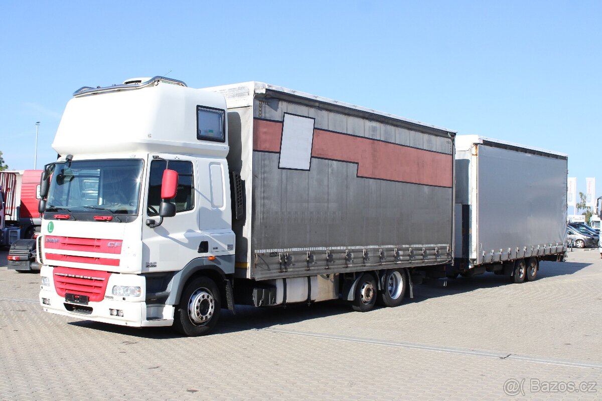 DAF CF 85.460, 6X2, NEZÁVISLÁ KLIMATIZACE + FLIEGL TPS 100