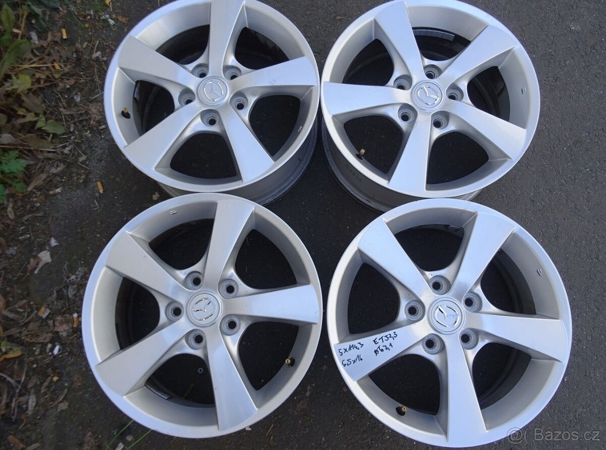 Alu disky origo Mazda,Kia, 16", 5x114.3, ET 52,5, šíře 6,5J