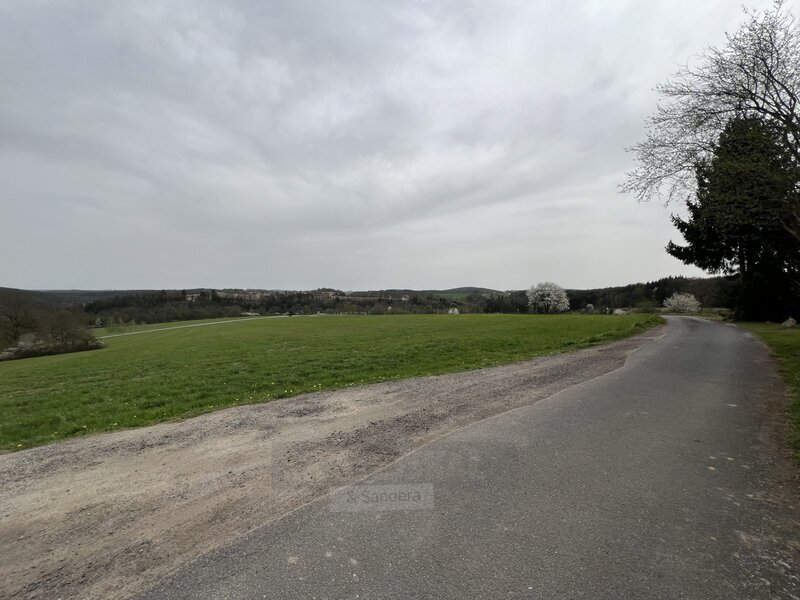 Prodej stavebního pozemku (650 m²), Újezd, Albrechtice nad V