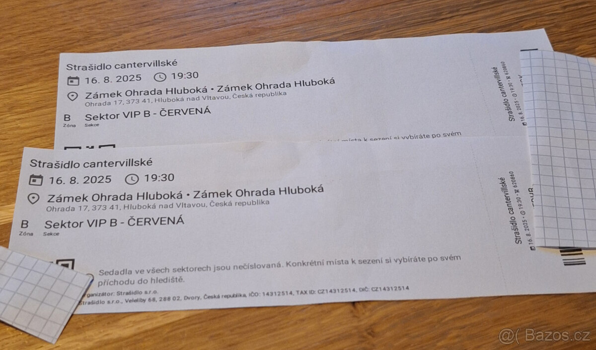 Strašidlo Cantervilské 16.8.2025