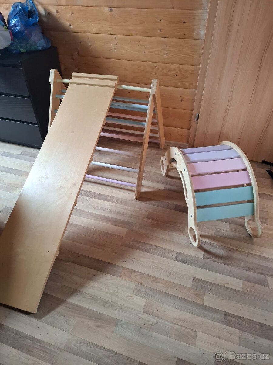 Houpačka Elis design + piklerové trojúhelník + prkno
