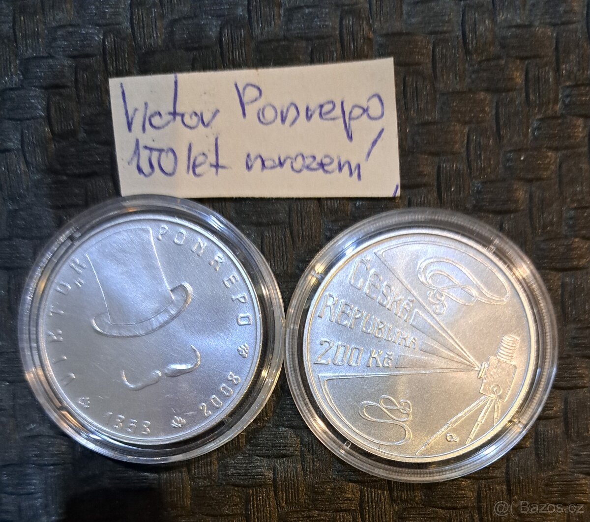 200 KČ STŘÍBRNÁ MINCE 150 LET VIKTOR PONREPO