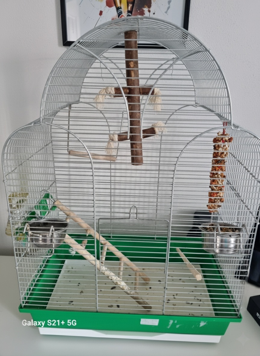  Prostorná klec pro papouška - Skvělý stav