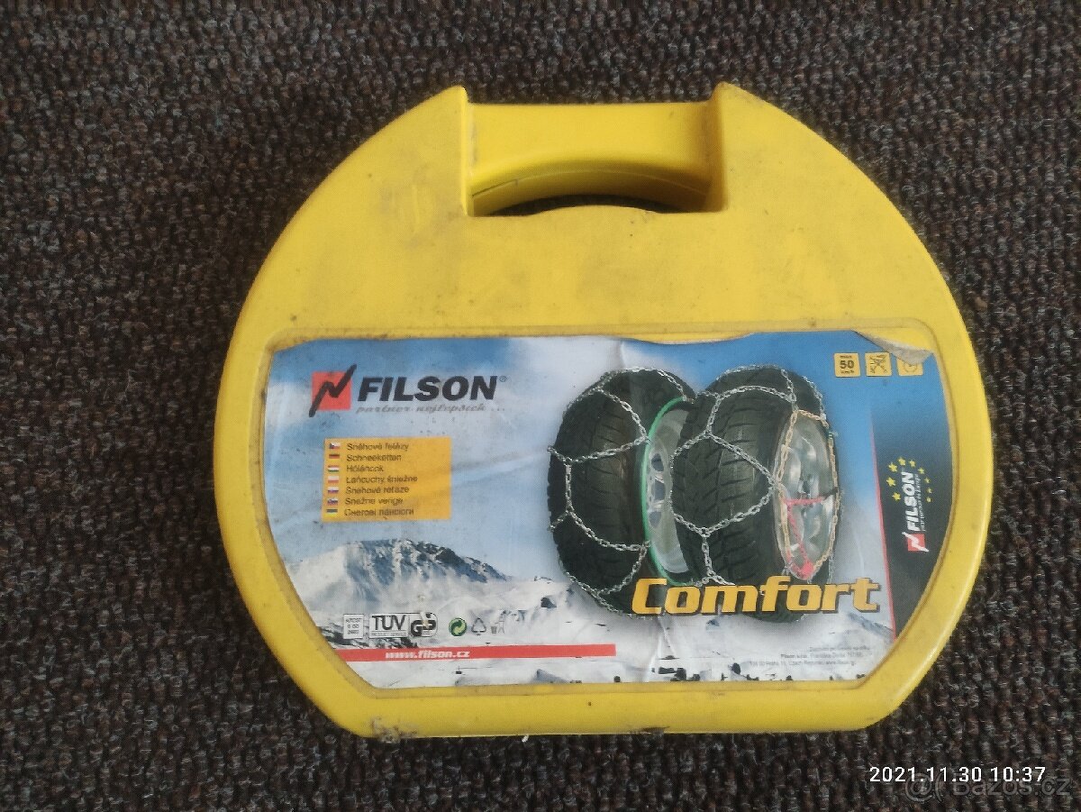 Sněhové řetězy na pneu 13-14-15 zánovní