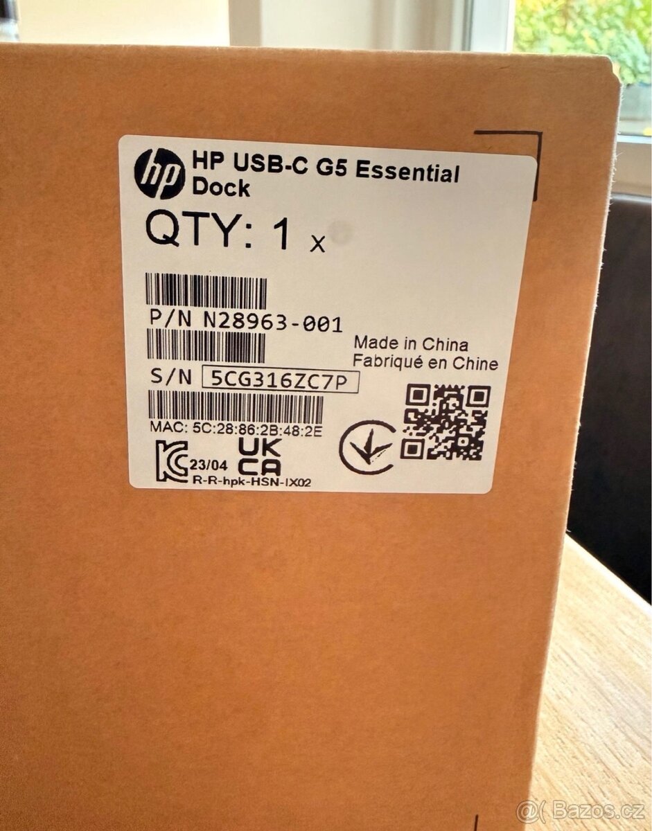 ÚPLNĚ NOVÝ HP USB-C G5 Essential Dock – nerozbalený