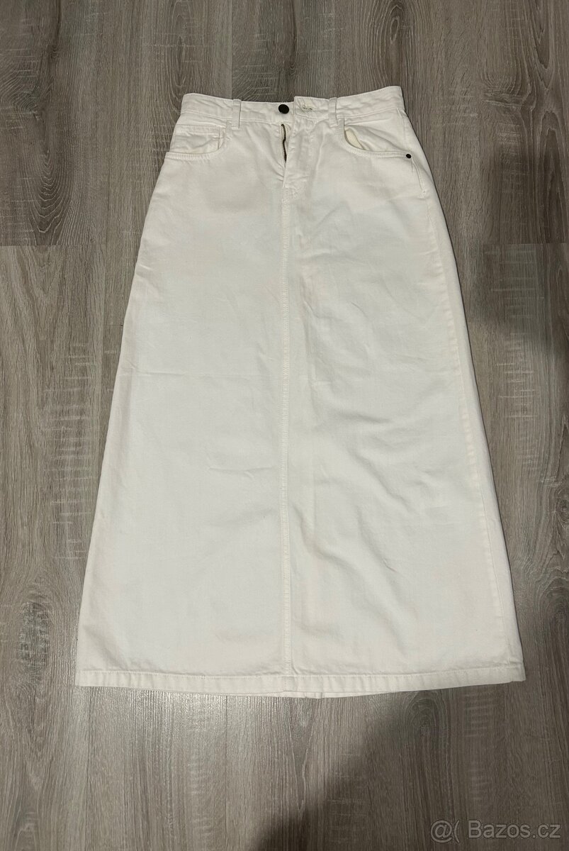 Maxi džínová sukně