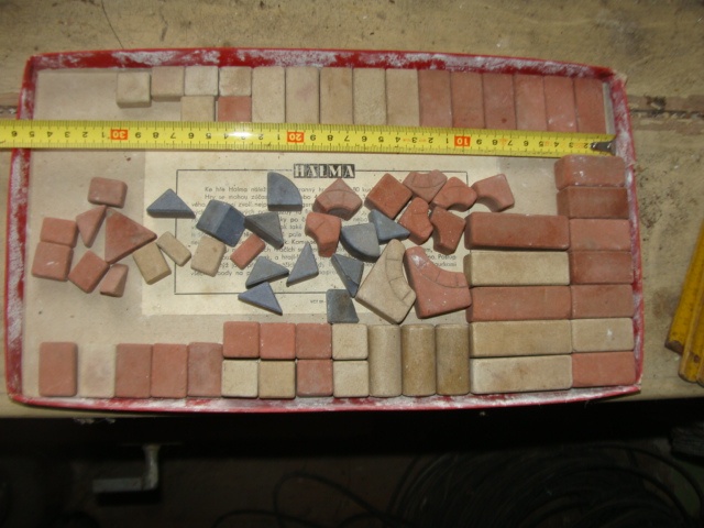 Richterova kamenná stavebnice kolem r.1880 + katalog