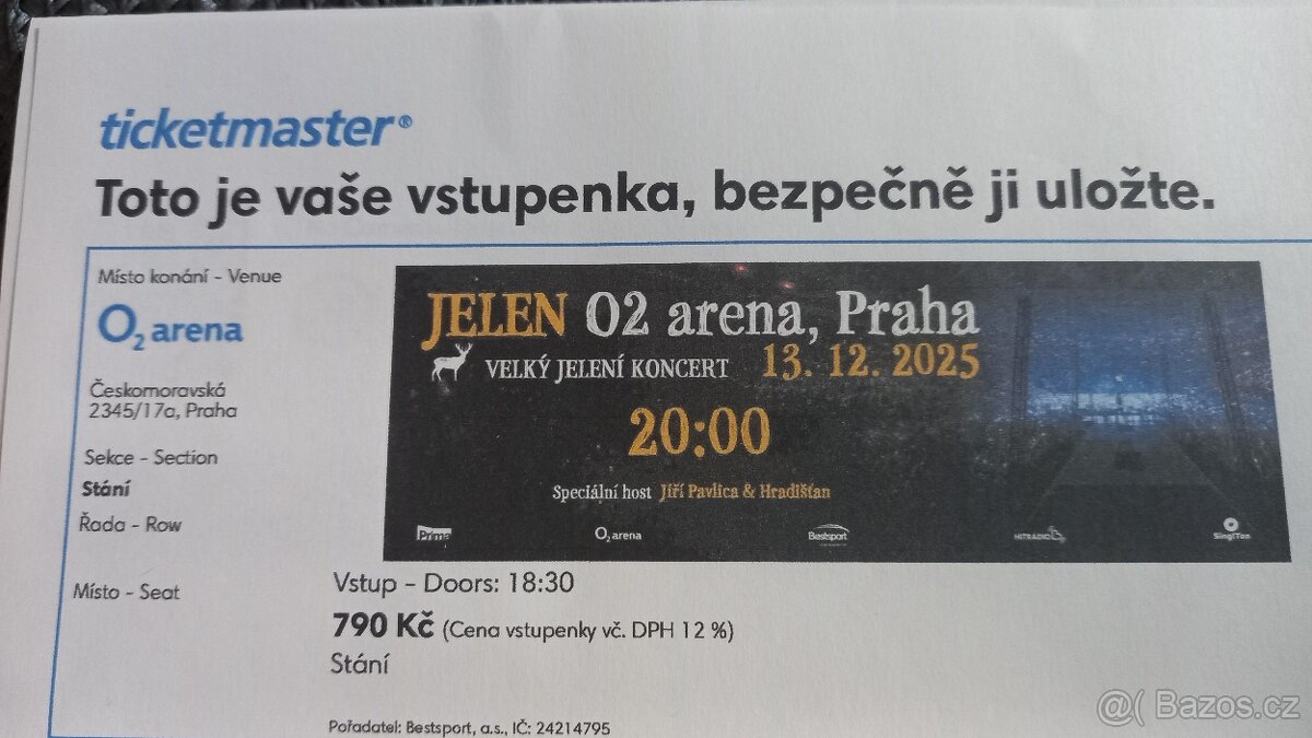 koncert JELEN O2 arena 13.12.2025