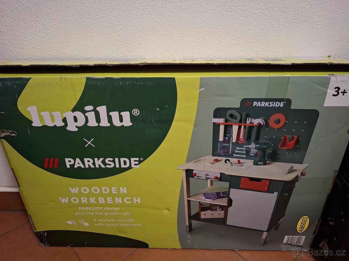 Dřevěný ponk z lidlu