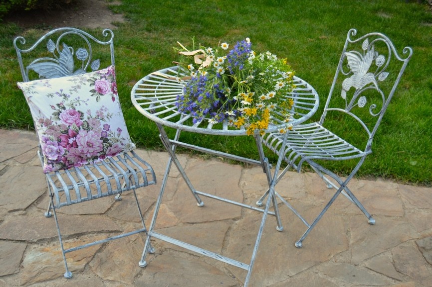 Kovový set PROVENCE - šedá