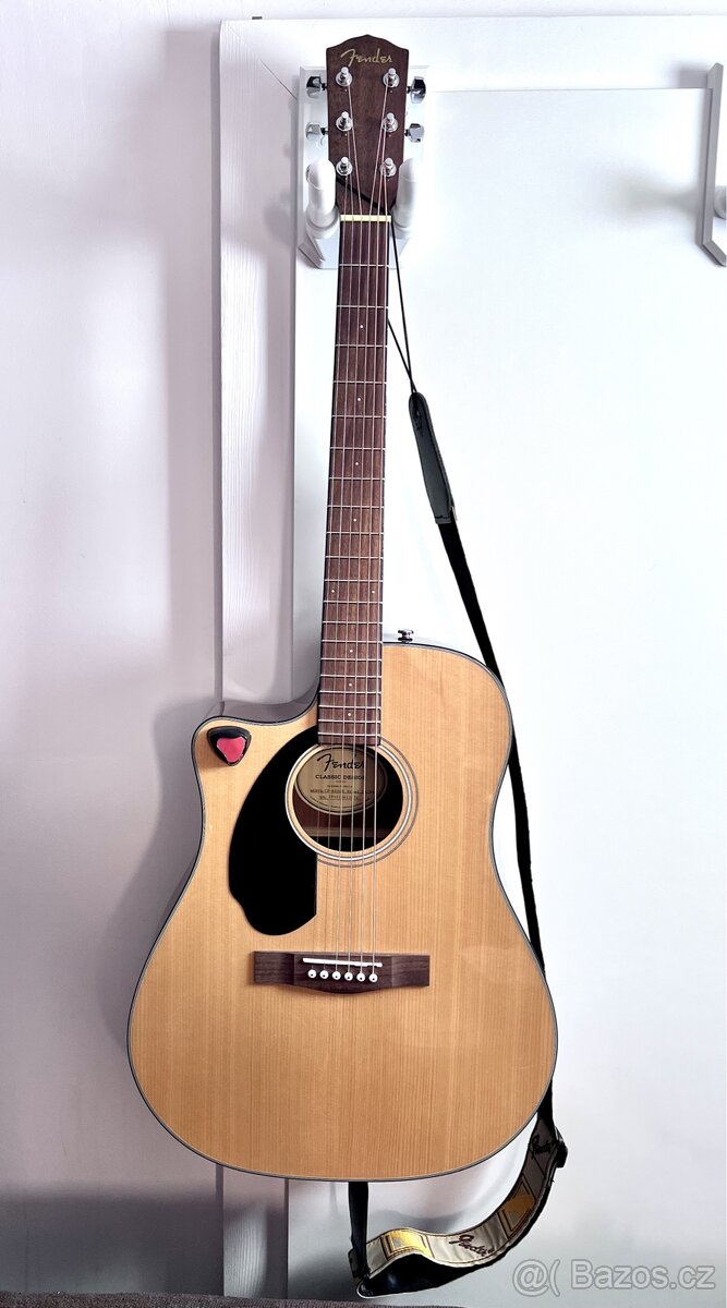LEVORUKÁ elektroakustická kytara FENDER CD-60SCE LH NAT