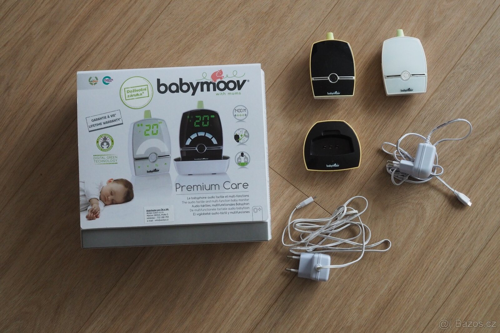 Chůvičky Babymoove Premium Care; dosah 1400m