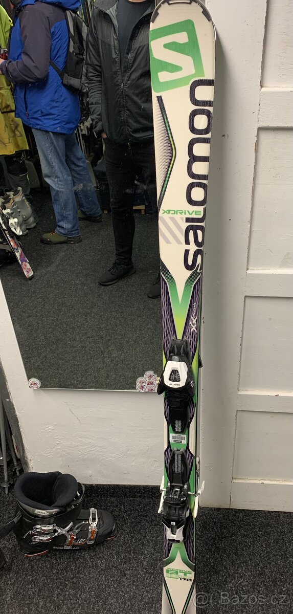Salomon lyze 170 cm a lyzaky dalbello 44cm