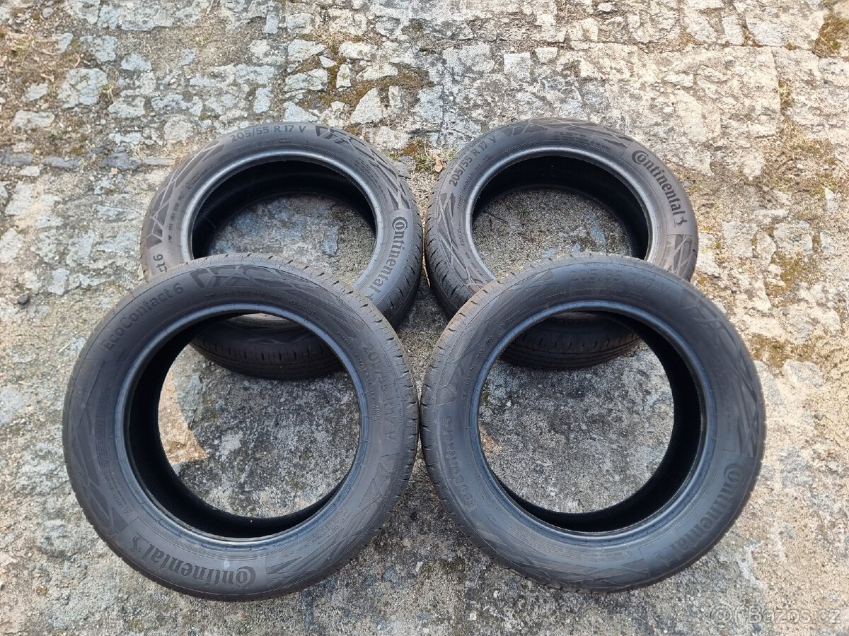 Sada letních pneu 205/55 R17 V Continental EcoContact 6