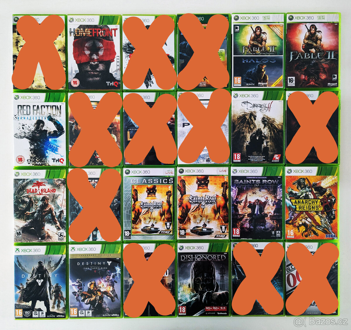 Akční hry na Xbox 360 - 100 Kč za kus