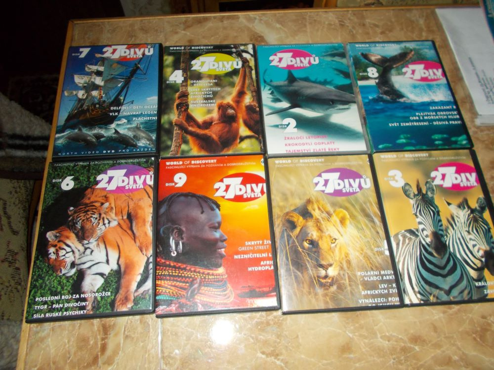 Divy světa DVD 8 ks