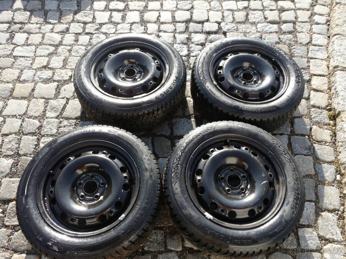 ZIMNÍ PNEU + DISKY 185/60R15 VW SEAT ŠKODA 15"