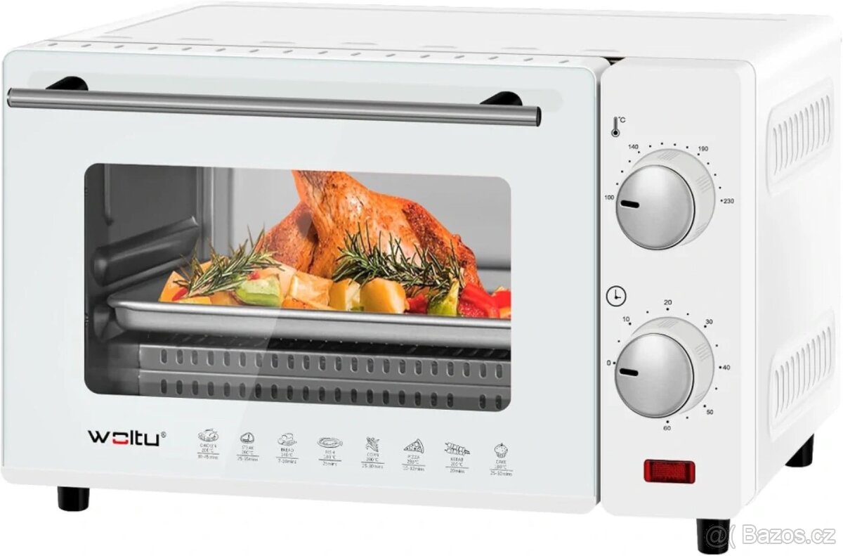 WOLTU mini trouba 10 l,trouba na pizzu, 100-230 °C