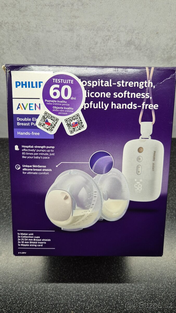 Odsávačka mléka Philips AVENT DUO Premium Plus SCF532
