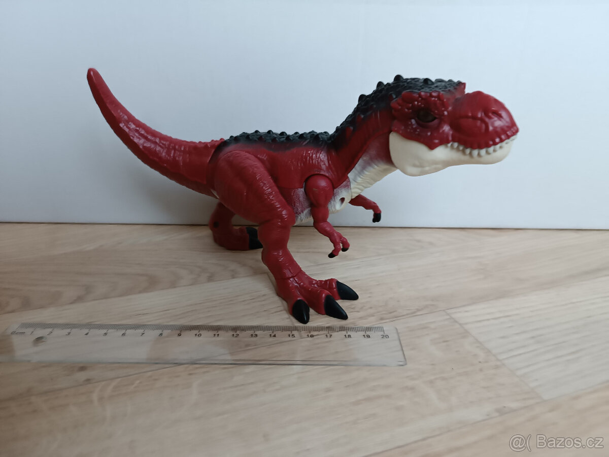 T-rex Tyranosaurus červený