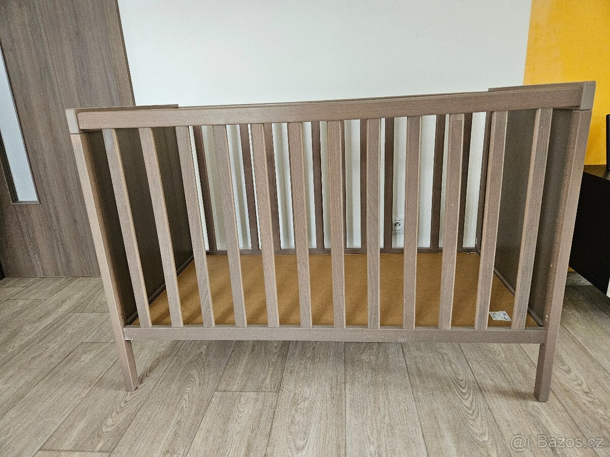 Dětská postýlka Sundvik - hnědá