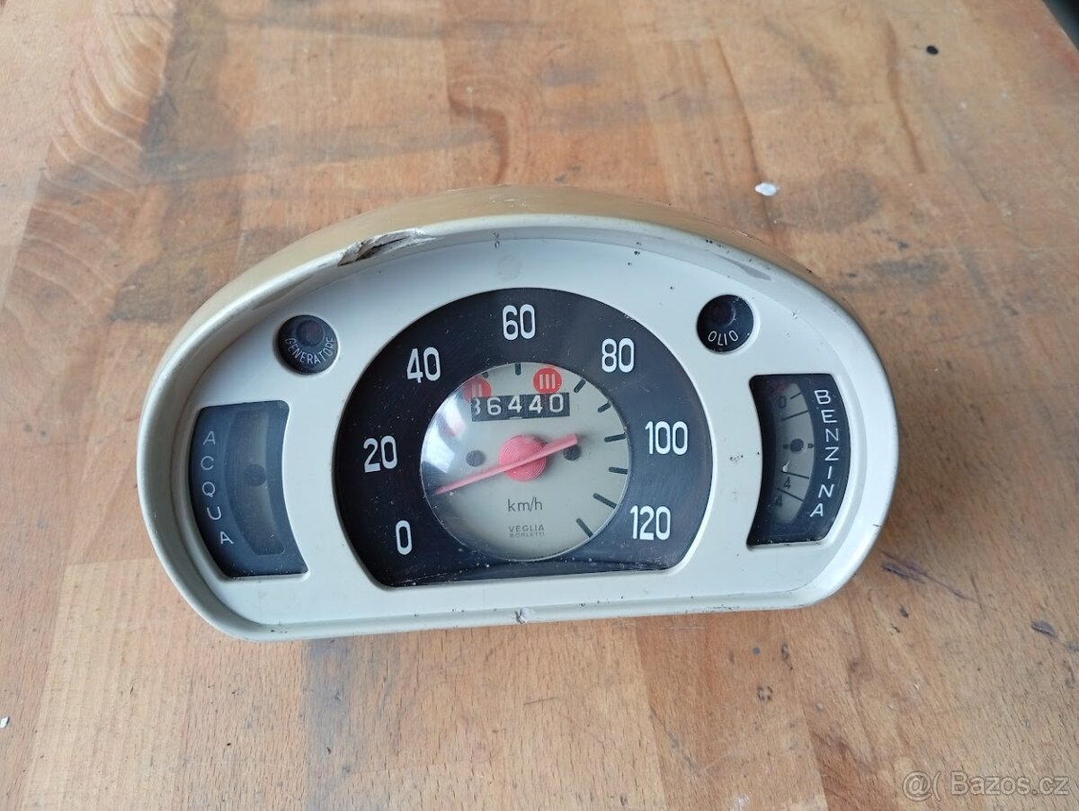 Fiat 600, 600 D, tachometr - doprava v ceně