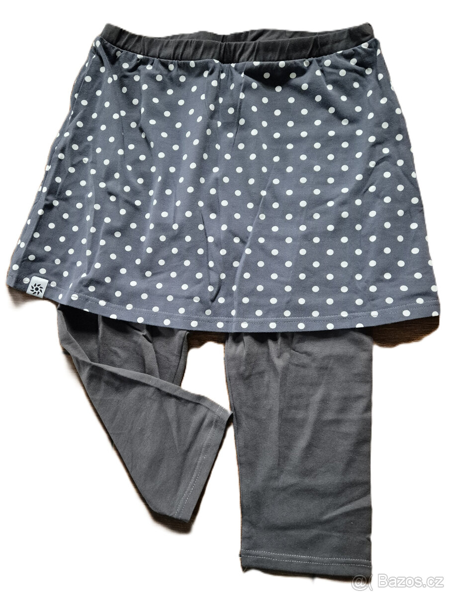 nové 3/4 legíny se sukní šedé Nicebelly, S
