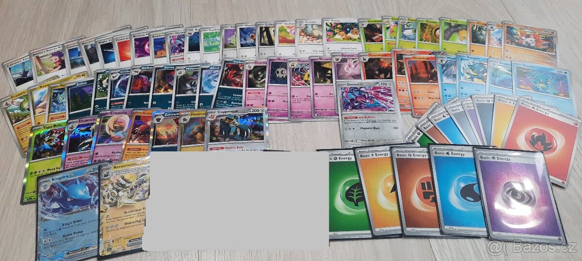 Pokémon karty Shrouded Fable kompletní základ + EX