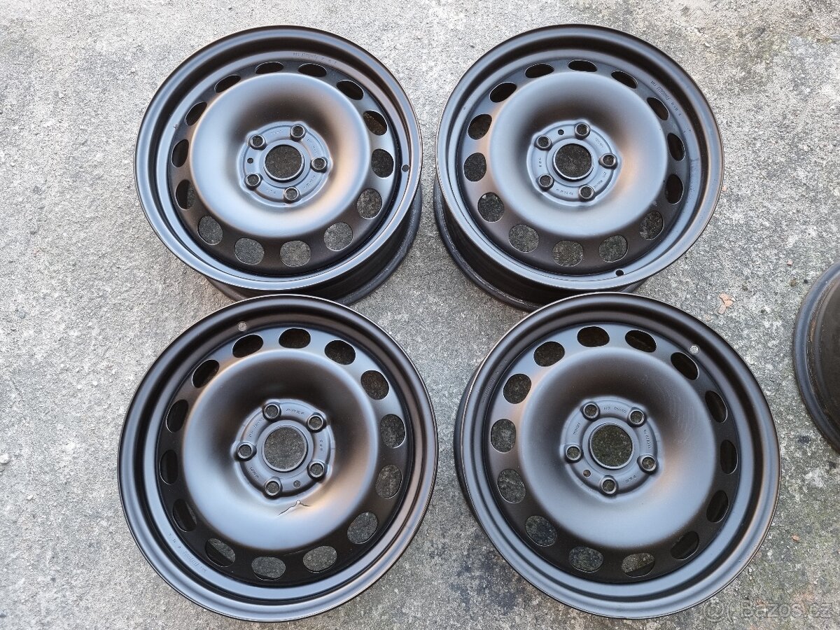 Plechové disky 16" 5X112 J6,5 ET48 Volkswagen Touran