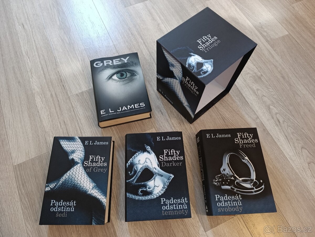 Padesát odstínů šedi - temnoty - svobody + Grey 4 KNIHY