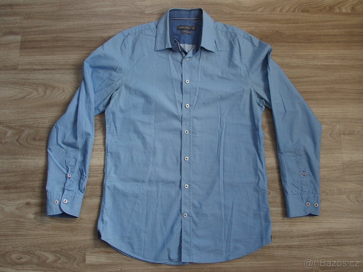 Pánská modrá košile slim fit C&A vel. M (39-40)