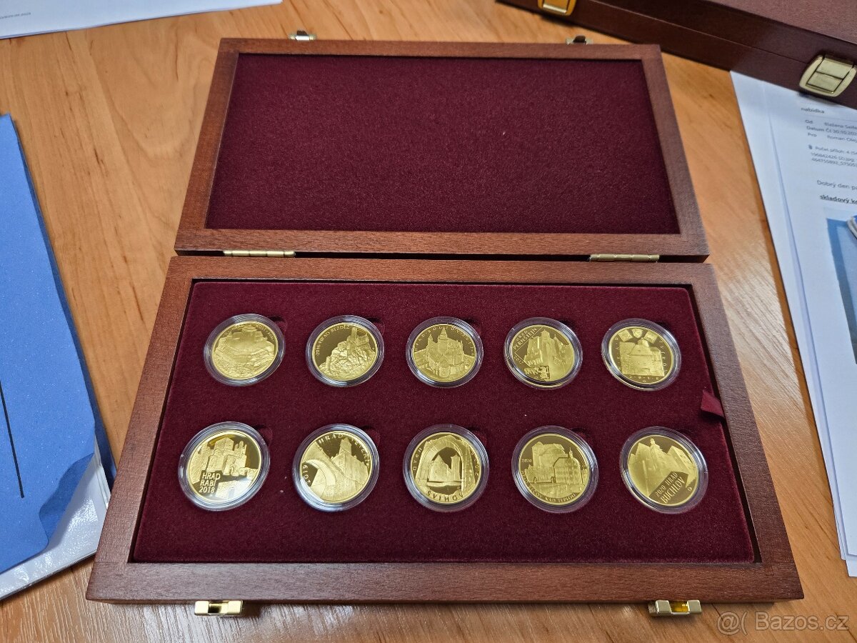Zlaté mince ČNB - Hrady 2016-2020, Proof