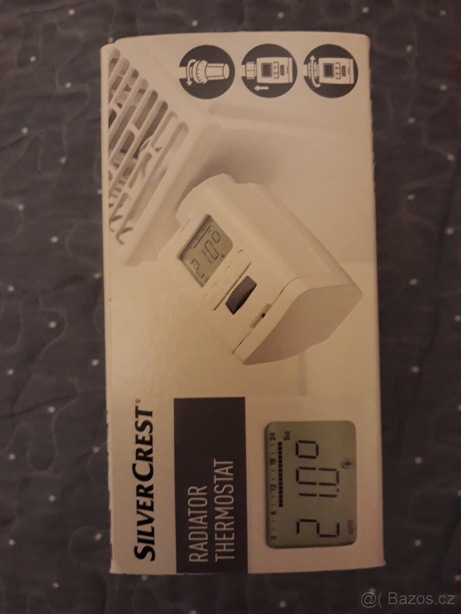 3 hlavice pro radiátor digitální - zcela nové