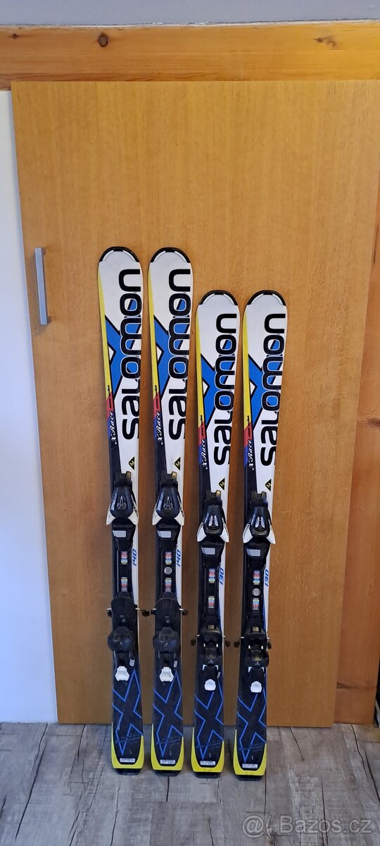 Lyže 130cm a 140cm