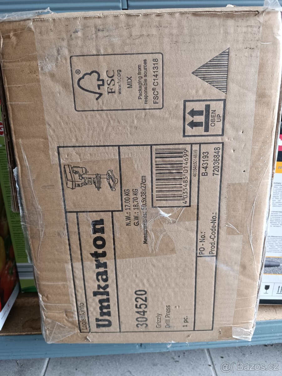 Stolní vrtačka-NOVÁ, Grizzly