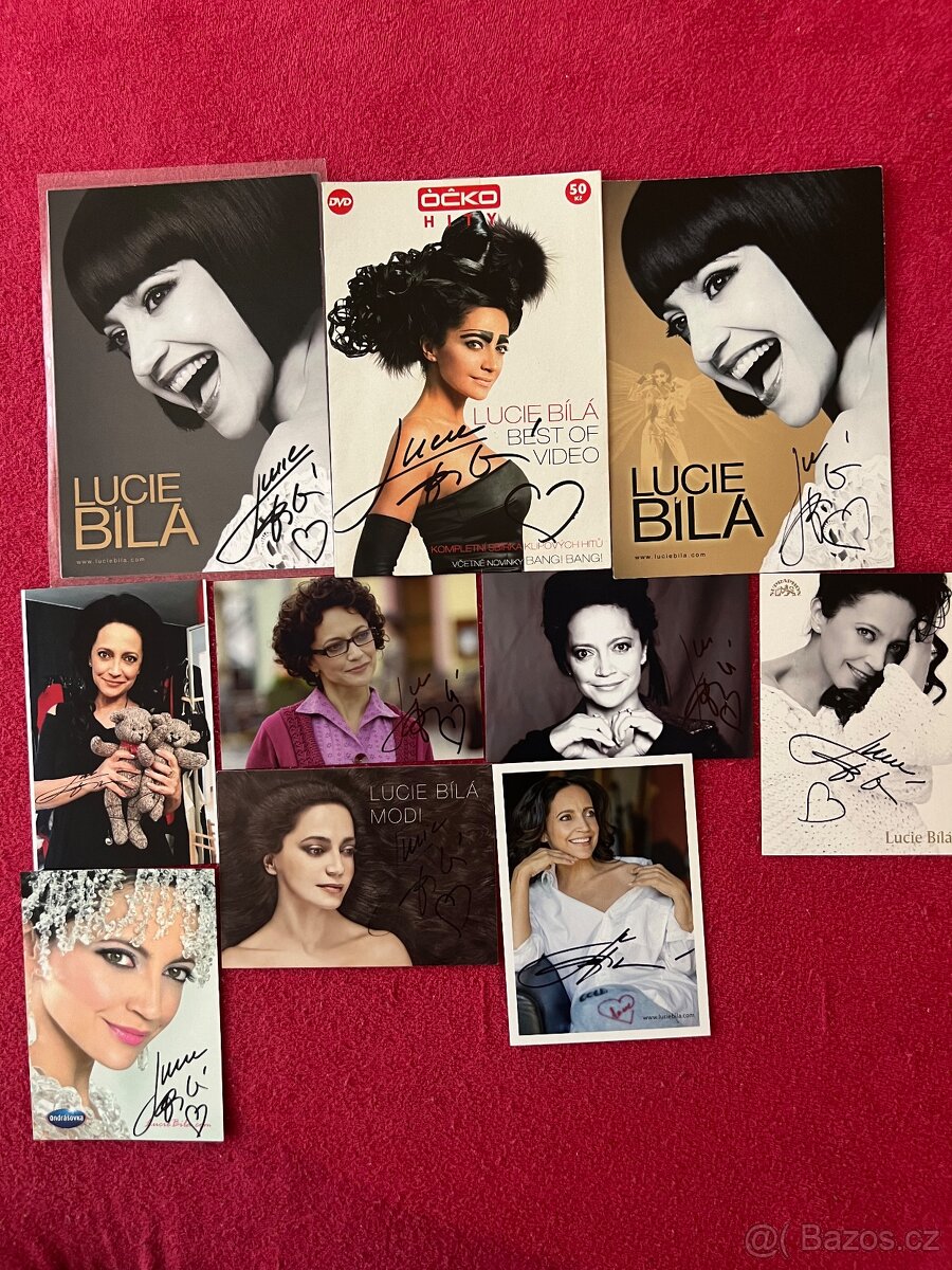 Autogramy Lucie Bílá